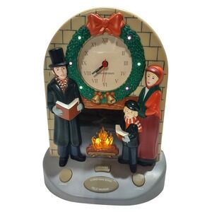 Soundesign Musical Christmas Carol Clock LED Light Sings English/Spanish WORKS